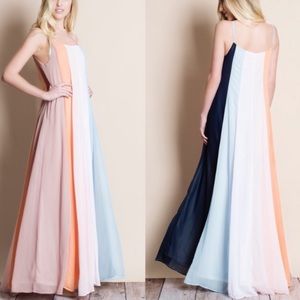 💕🌟New! Multicolored Colorblock Maxi💎